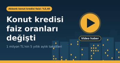 Konut kredisi faiz oranları - görüntülü